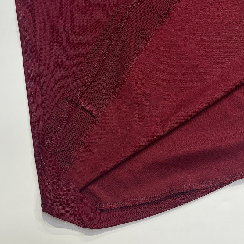 European women's halter neck slim stitching exposed backpack bodycon dress