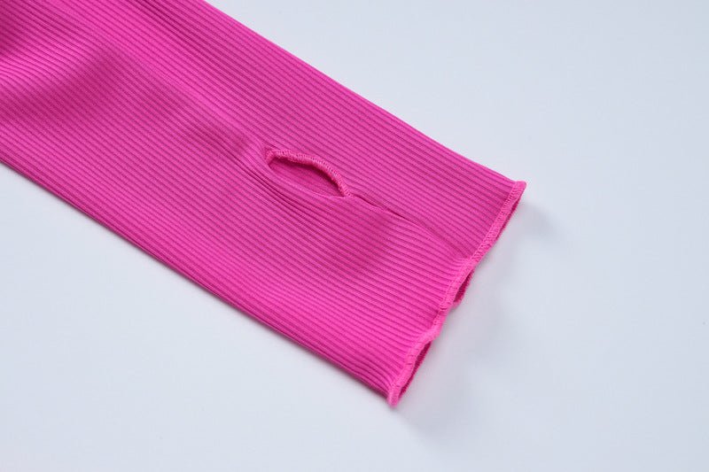 Women's new fashion simple solid color back strap waist dress