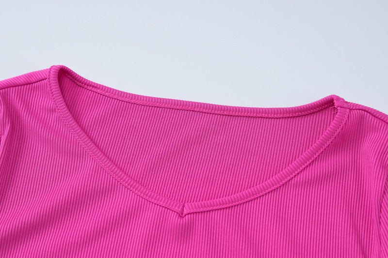 Women's new fashion simple solid color back strap waist dress