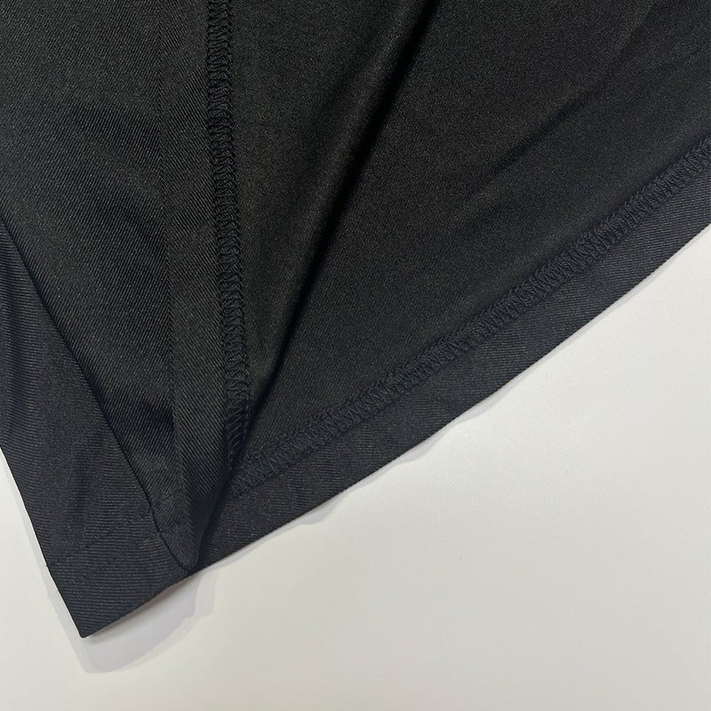 American spring new long dress backless lace-up chest wrap dress