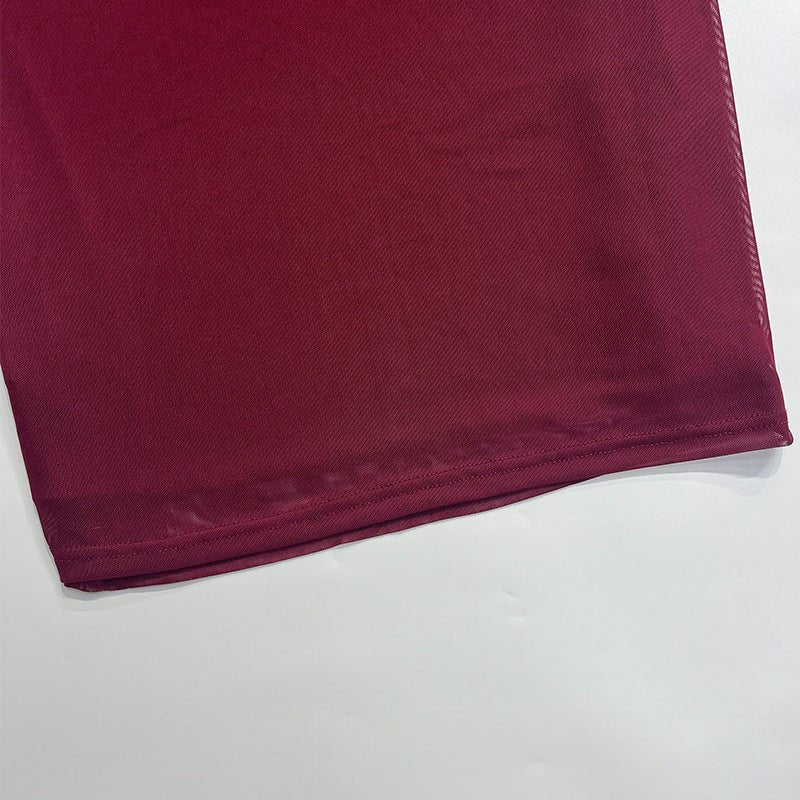 European women's halter neck slim stitching exposed backpack bodycon dress