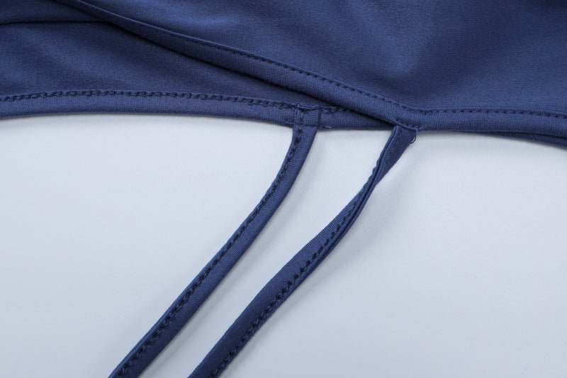 Long-sleeved shawl straps sxy sling slit bodycon dress