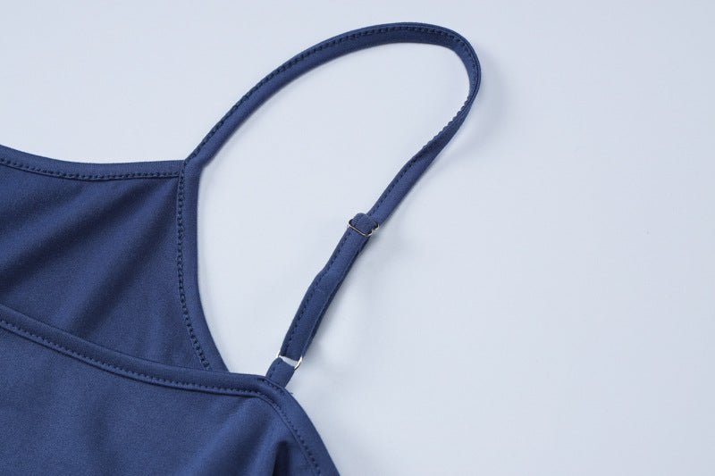 Long-sleeved shawl straps sxy sling slit bodycon dress