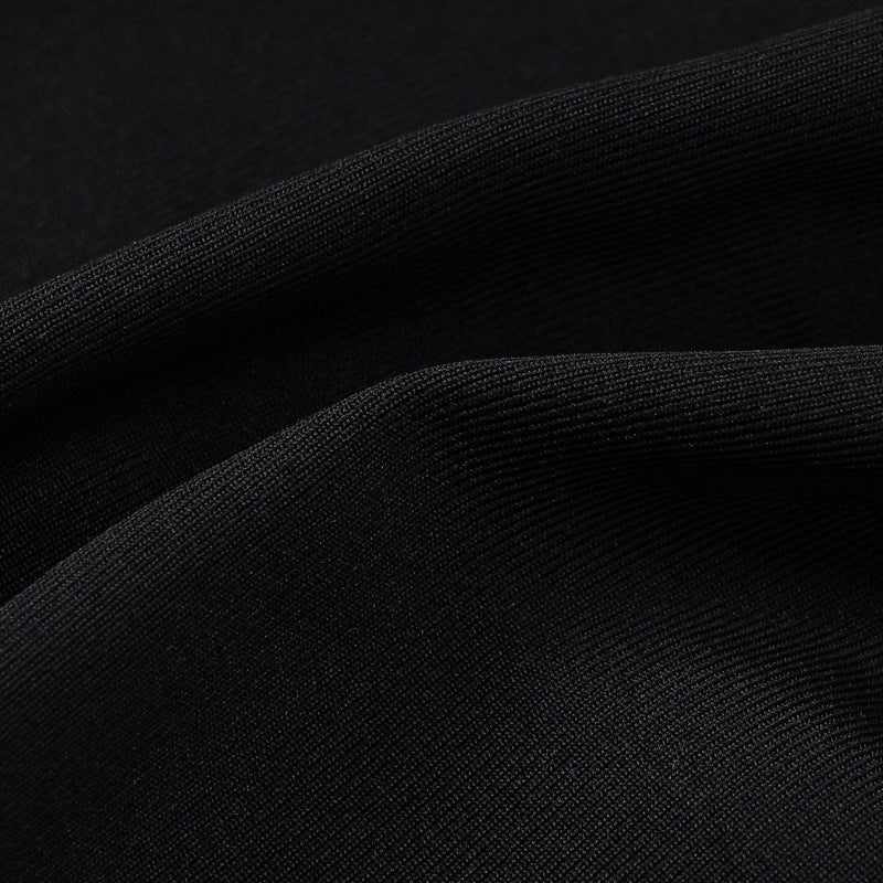 Sxy slim long-sleeved backless solid color bodycon dress