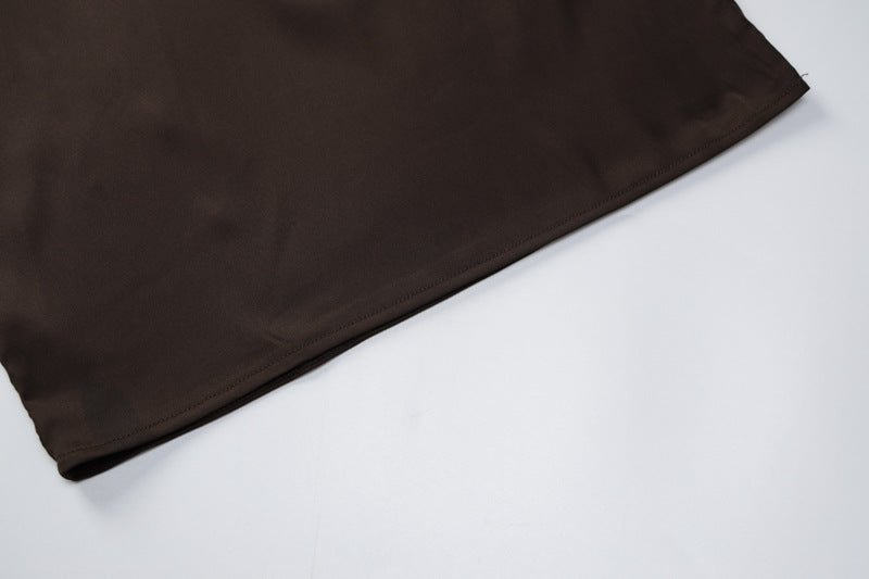 Women's summer new nightclub dress satin one-shoulder sexy backpack bodycon dress